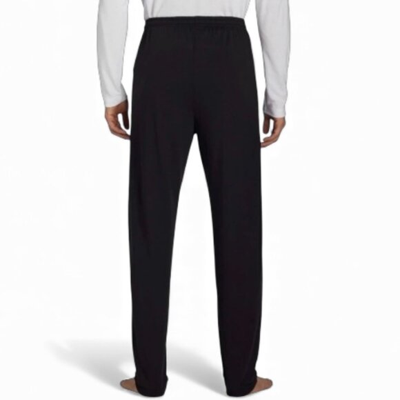 Athletic Works Mens Black Sleep Pant L 36-38 Soft Polyester Elastic Waist - Picture 2 of 6